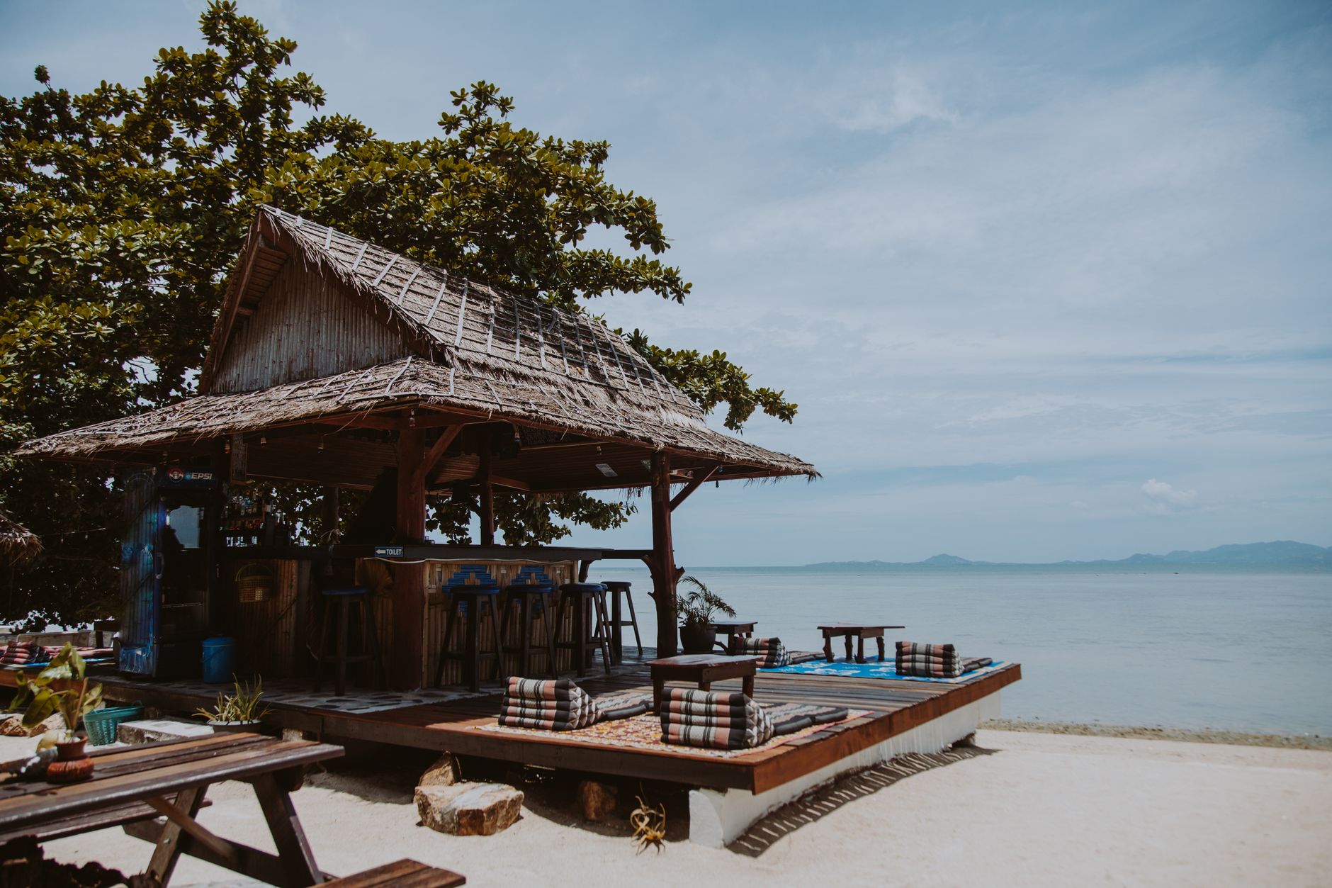 Restaurant table on Koh Tao